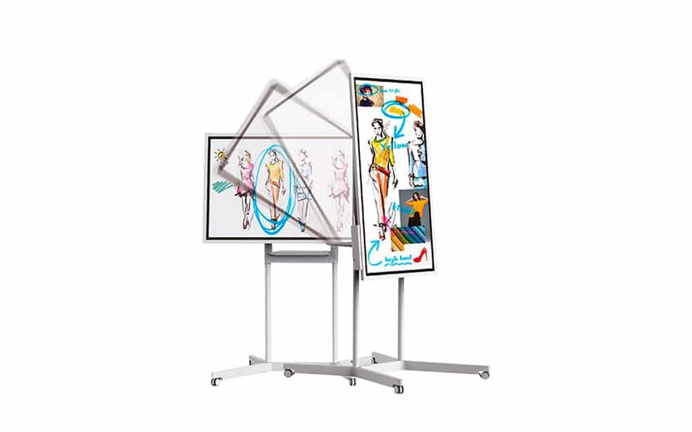 lavagna elettronica, flip chart orientabile verticale orizzontale osatech