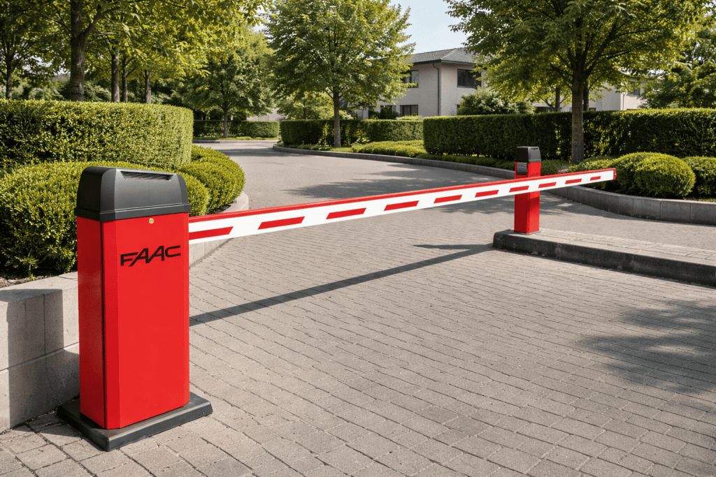 fornitura ed installazione barriere parcheggio automatiche faac, accesso uscite garage, manutenzione e riparazione barriere parcheggio automatiche faac