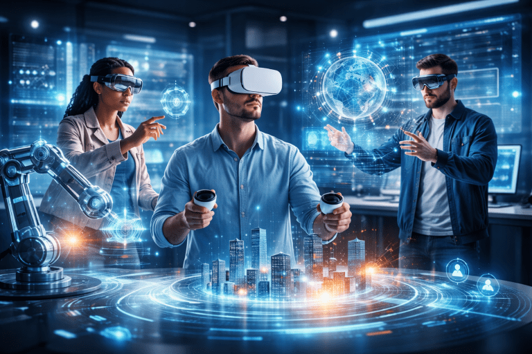 Tecnologie di realtà immersiva: VR, AR e MR tra innovazione, applicazioni aziendali e futuro digitale.