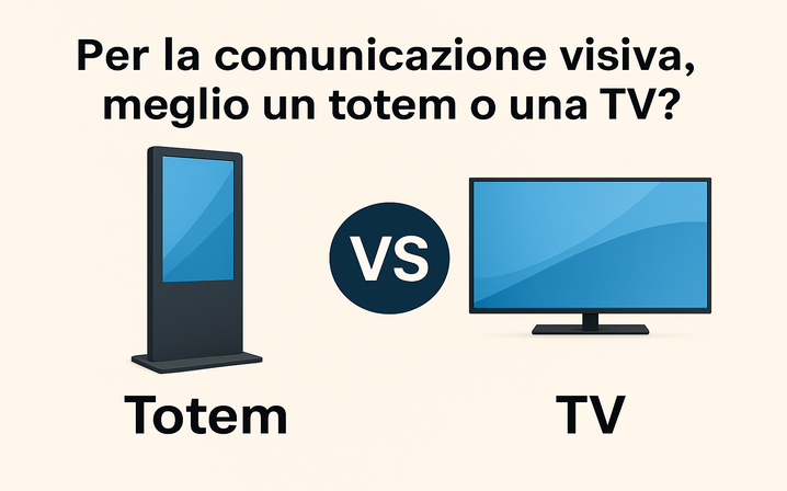 comunicazione visiva meglio tv o totem