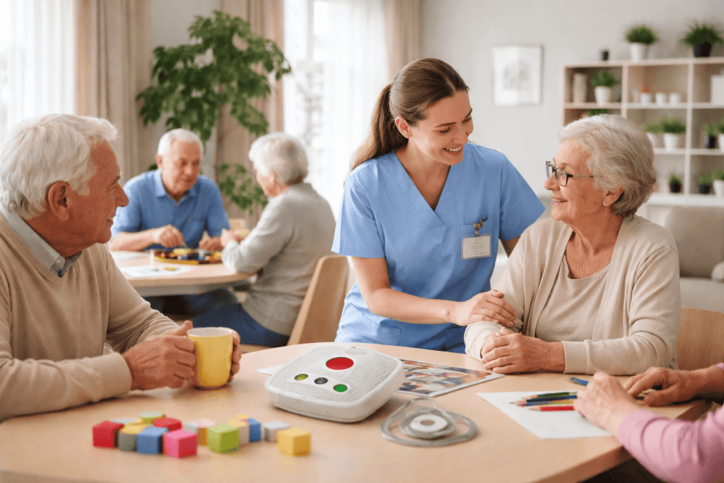 fornitura ed installazione prodotti per anziani, prodotti per case di cure, sistemi di chimata infermieri, sistemi per chiamata a domicilio