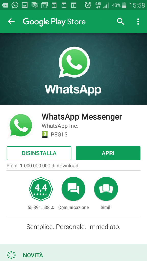 aggiornamento whatsapp blocco fake news blocco catene